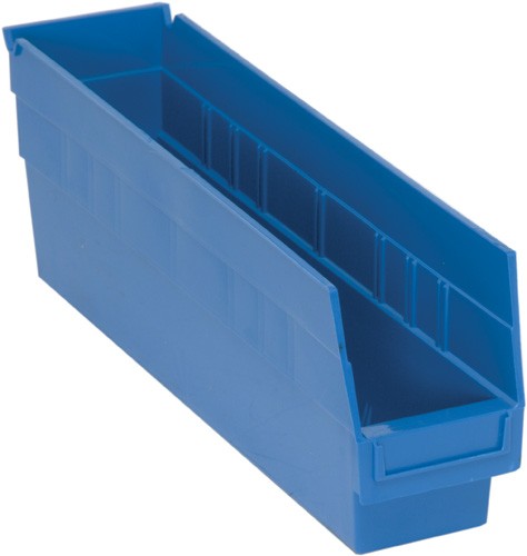 Quantum Medical Quantum Medical QSB203BL Shelf Bin 17 7/8" x 4 1/8" x 6" Blue Supplies reLink Medical