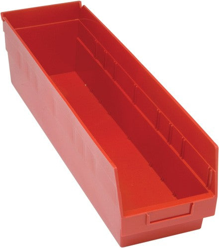 Quantum Medical Quantum Medical QSB206RD Shelf Bin 23 5/8" x 6 5/8" x 6" Red Supplies reLink Medical
