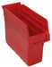 Quantum Medical Quantum Medical QSB801RD Shelf Bin 11 5/8" x 4 3/8" x 8" Red Supplies reLink Medical