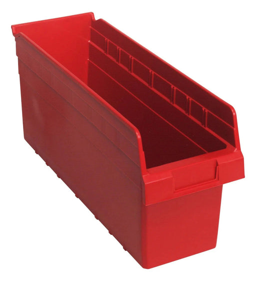 Quantum Medical Quantum Medical QSB804RD Shelf Bin 17 7/8" x 6 5/8" x 8" Red Supplies reLink Medical