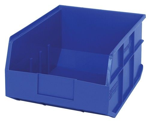 Quantum Medical Quantum Medical SSB445BL Stackable Shelf Bin 14" x 11" x 7" Blue Supplies reLink Medical