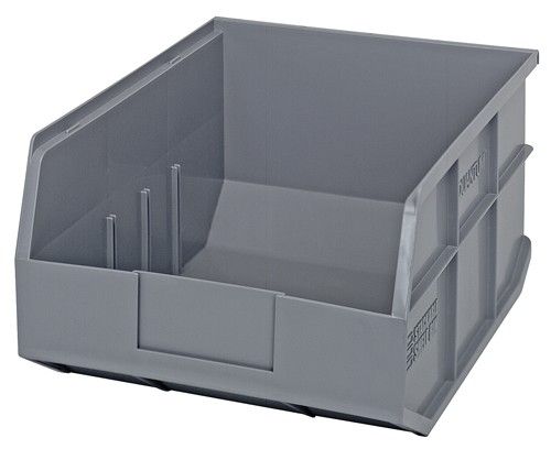 Quantum Medical Quantum Medical SSB445GY Stackable Shelf Bin 14" x 11" x 7" Gray Supplies reLink Medical