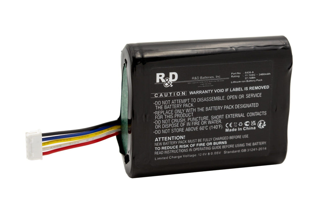 R&D Batteries 6438-A 11.1 Volt 2.3Ah Li-Ion Battery