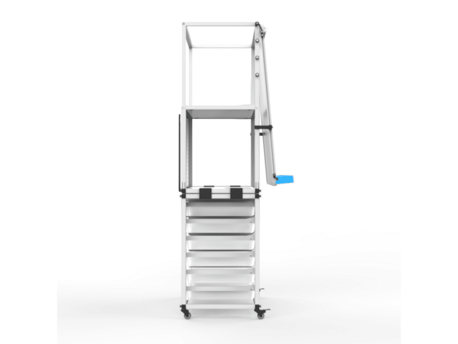 Luxor Luxor MBSRWSTN Chart Stand w/ Storage Bins, 65"H x 32"W x 22"D Medical Furniture reLink Medical