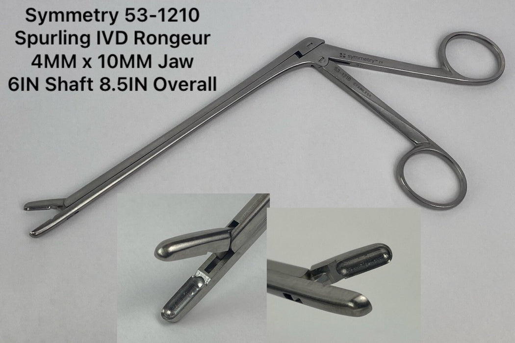 Aspen Surgical Aspen Surgical 53-1210 Rongeur Symmetry Spurling IVD Straight Supplies reLink Medical