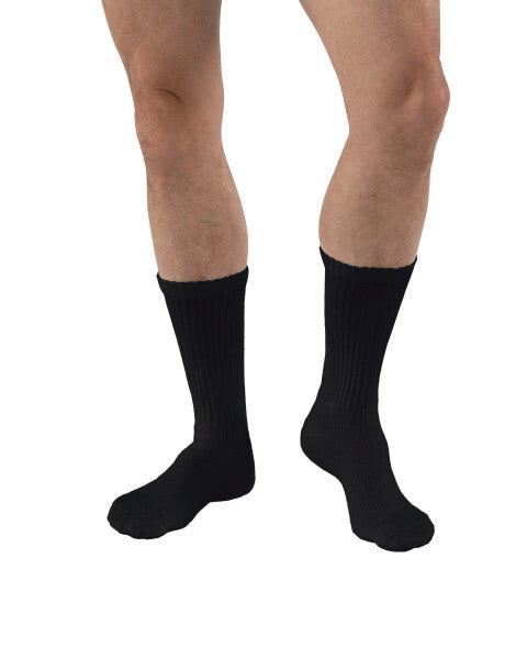 BSN Medical/Jobst BSN Medical/Jobst 6039502 Diabetic Sock Crew Closed Toe Black Supplies reLink Medical