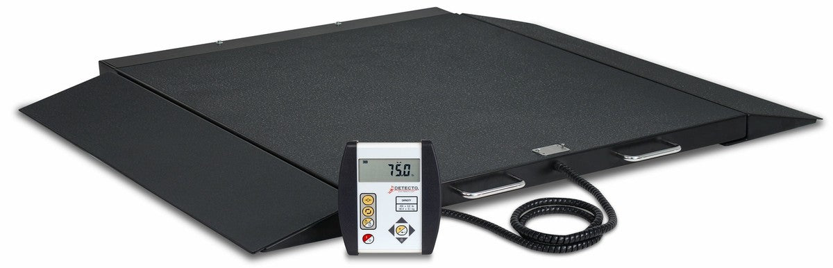 Detecto Detecto 6400-C-AC Wheelchair Scale Portable Digital Dual Integral Scales reLink Medical