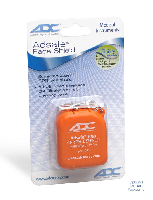 ADC ADC 4056 ADSAFE Face Shield Plus Adult, w/keychain Diagnostic Exam Equipment reLink Medical