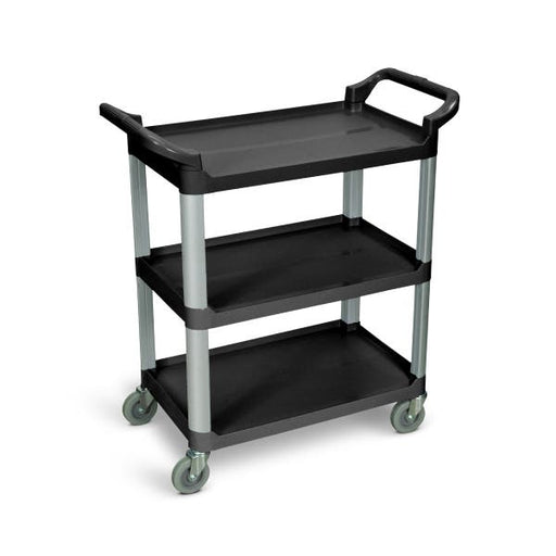 Luxor Luxor SC12-G Serving Cart Three Shelves Gray Polypropylene Supplies reLink Medical