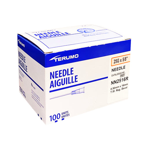 Terumo Medical Corp. Terumo Medical Corp. NN2516R Thin Wall Needle 25G x 5/8" 100/bx 10 Supplies reLink Medical