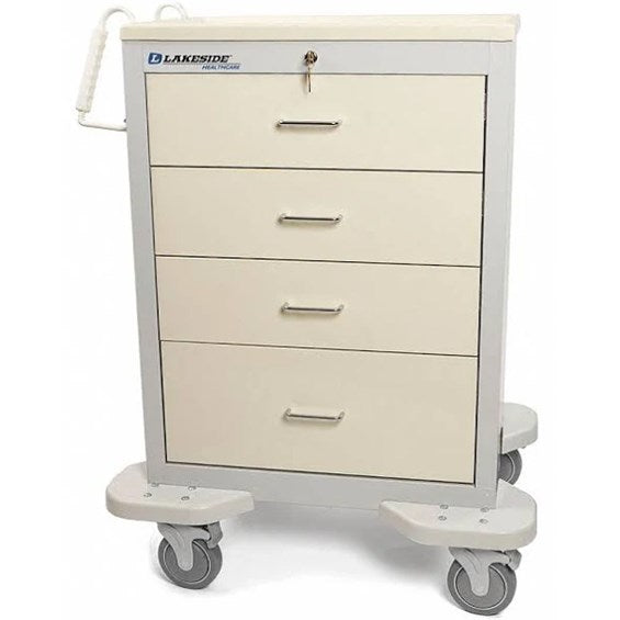 Lakeside Manufacturing, Inc. Lakeside Manufacturing Inc. C-430-K-2BE Medical Cart 4 Drawer Key Medical Furniture reLink Medical