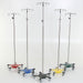 MidCentral Medical MidCentral Medical Chrome 5-leg Space Saving IV Pole Medical Furniture reLink Medical