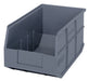 Quantum Medical Quantum Medical SSB443GY Stackable Shelf Bin 14" x 8.25" x 7" Gray Supplies reLink Medical