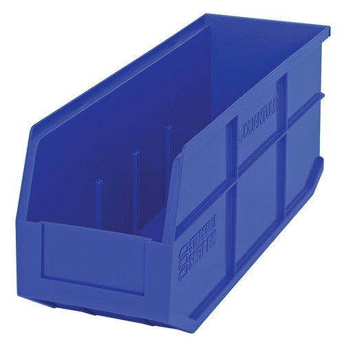 Quantum Medical Quantum Medical SSB461BL Stackable Shelf Bin 18" x 6" x 7" Blue Supplies reLink Medical