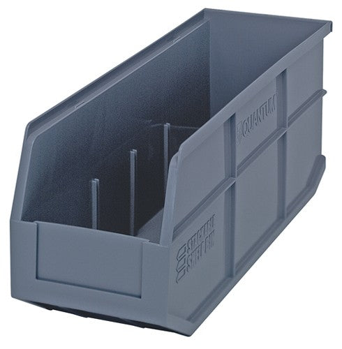 Quantum Medical Quantum Medical SSB461GY Stackable Shelf Bin 18" x 6" x 7" Gray Supplies reLink Medical