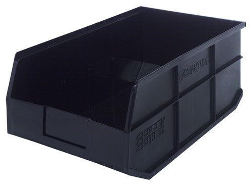 Quantum Medical Quantum Medical SSB465BK Stackable Shelf Bin 18" x 11" x 7" Black Supplies reLink Medical