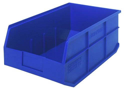 Quantum Medical Quantum Medical SSB465BL Stackable Shelf Bin 18" x 11" x 7" Blue Supplies reLink Medical