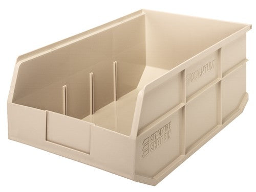 Quantum Medical Quantum Medical SSB465IV Stackable Shelf Bin 18" x 11" x 7" Ivory Supplies reLink Medical