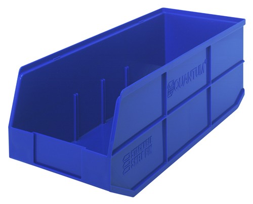 Quantum Medical Quantum Medical SSB483BL Stackable Shelf Bin 20.5" x 8.25" x 7" Supplies reLink Medical