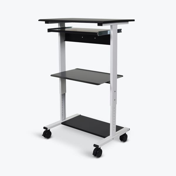 Luxor Luxor STAND-WS30 Stand Up Adjustable Workstation Three Shelves Supplies reLink Medical