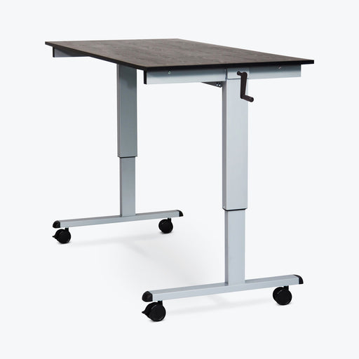 Luxor Luxor STANDCF60-AG/BO Crank Stand Up Desk 60" Single Column Supplies reLink Medical