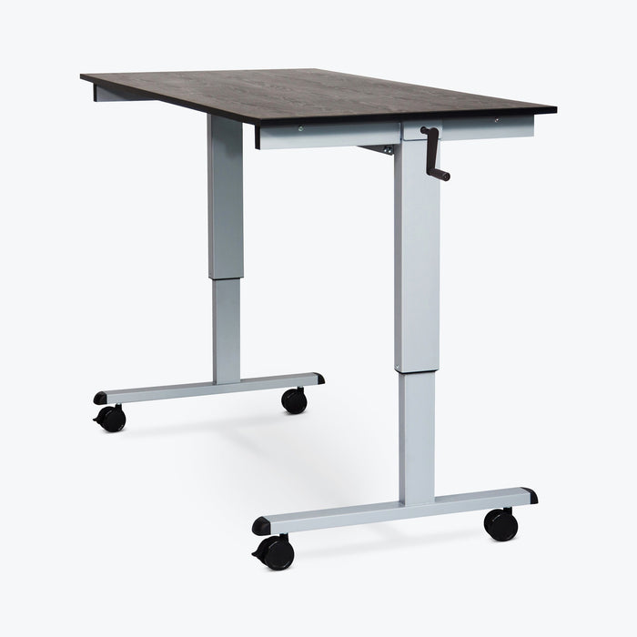 Luxor Luxor STANDCF60-AG/BO Crank Stand Up Desk 60" Single Column Supplies reLink Medical