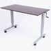 Luxor Luxor STANDUP-CF60-DW Crank Desk 60", Adj Ht 32.6–48.5", DW/Silver Medical Furniture reLink Medical