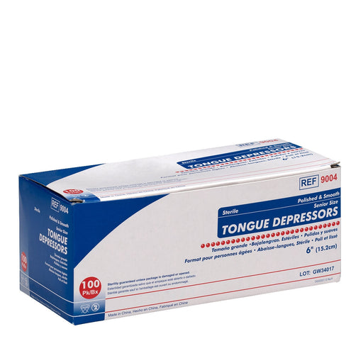 AMD-Medicom AMD-Medicom 40007 Tongue Depressor 6" Sterile 1/pk 100 pk/bx 10 Supplies reLink Medical