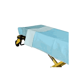 ADI Medical ADI Medical 36731 Styker Fitted Sheet PE Coated Blue 36" x 90" Supplies reLink Medical