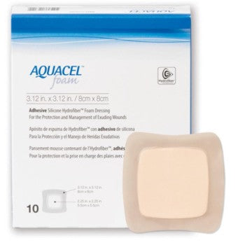 Convatec Convatec 420804 Foam Dressing Adhesive Square 3" x 3" Beige Accessories reLink Medical