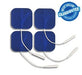 Compass Health Compass Health E1P2020BC2 Compass Electrodes 2" x 2" Blue Cloth Supplies reLink Medical