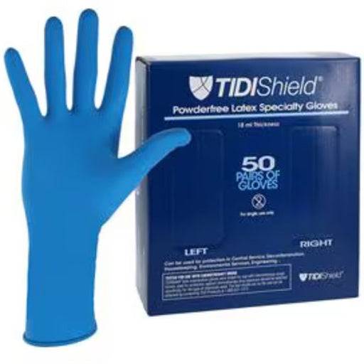 TIDI Products, LLC TIDI Products LLC 952401 TIDI Gloves Blue Latex Powder-Free Supplies reLink Medical