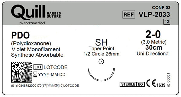 Surgical Specialties Corporation Surgical Specialties Corporation VLP-2033 PDO Suture Taper Point SH Supplies reLink Medical