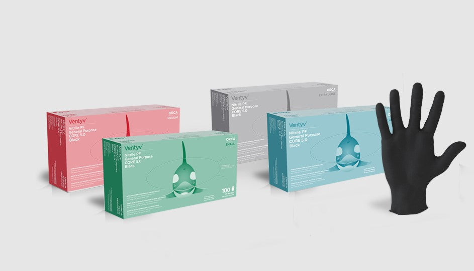 Ventyv 10423106 Glove General Purpose Nitrile Poly Coated