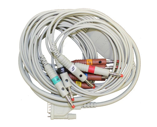 Hillrom Hillrom 719653 10-Lead Patient Cable AHA Banana Cables reLink Medical