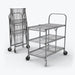 Luxor Luxor WSCC-3 Utility Cart Three Shelves Wire 33.75"W x 19.5"D x Medical Furniture reLink Medical