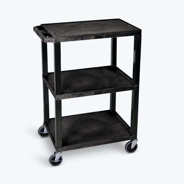 Luxor Luxor WT34S Utility Cart Shelf Clearance 12" 200 lbs Capacity 18"D Supplies reLink Medical