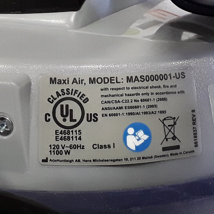 Arjo USA / ArjoHuntleigh Arjo USA / ArjoHuntleigh Maxi Air Model MAS000001-US Mattress Pump Fitness and Rehab Equipment reLink Medical