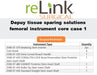 DePuy DePuy Tissue Sparing Solutions Femoral Instrument Core Case 1 Surgical Sets reLink Medical