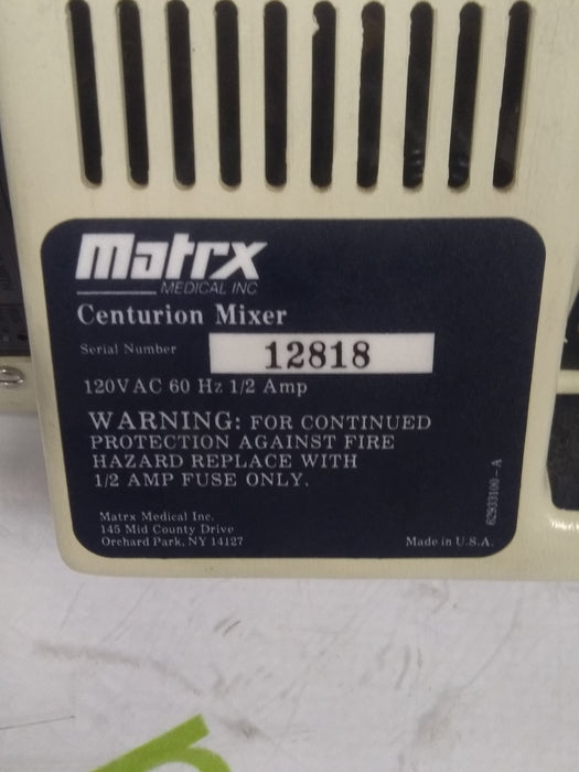 Matrx Matrx MDS/Matrx Centurion Mixer Dental Nitrous Oxide System Dental reLink Medical