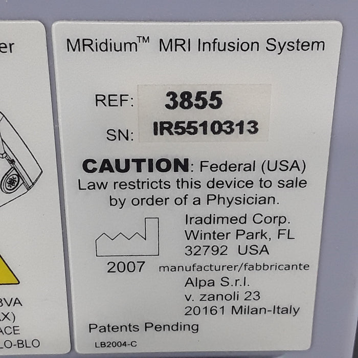 Iradimed Iradimed MRidium 3855 MRI Infusion Pump Research Lab reLink Medical