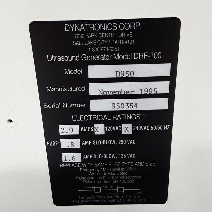 Dynatron Dynatron DRF-100 Ultrasound Generator Ultrasound reLink Medical