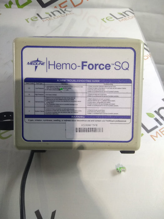 Medline Medline Hemo-Force MDS-600 SQ DVT Compression Pump Research Lab reLink Medical