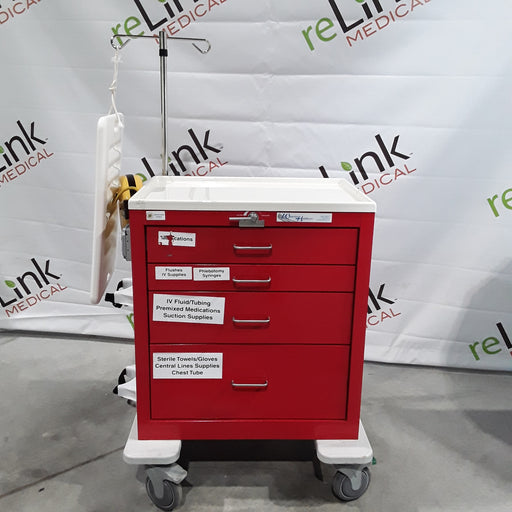 Waterloo Healthcare Waterloo Healthcare Anesthesia Cart - Red Cart Medical Furniture reLink Medical