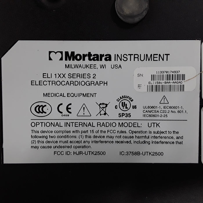 Mortara Instrument, Inc Mortara Instrument, Inc Eli 150 Rx EKG UNIT Cardiology reLink Medical