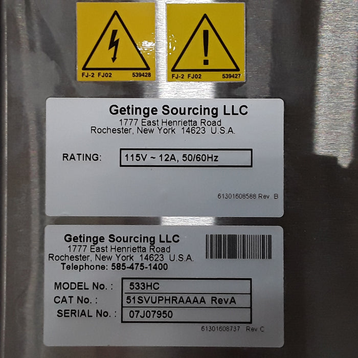 Getinge Getinge 533HC Sterilizer Sterilizers & Autoclaves reLink Medical