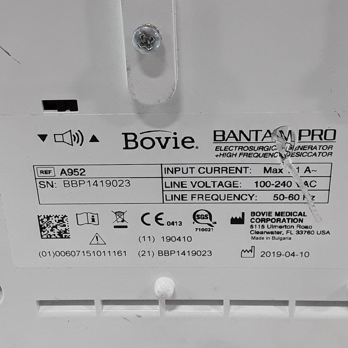 Bovie Medical Corporation Bovie Medical Corporation Bantam PRO A952 Electrosurgical Generator Surgical Equipment reLink Medical