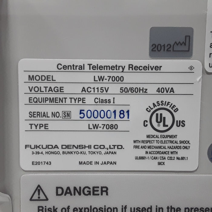 Fukuda Denshi Fukuda Denshi LW-7000 Central Telemetry Receiver Patient Monitors reLink Medical