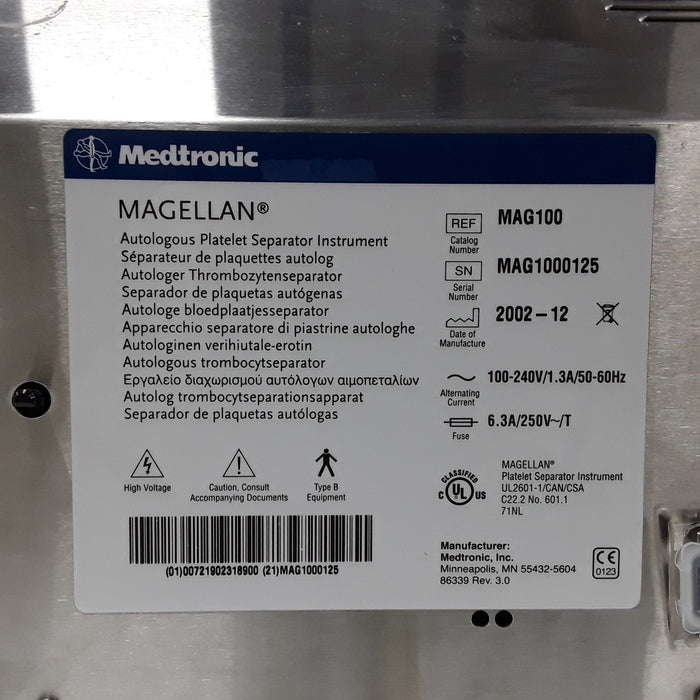 Medtronic Medtronic Magellan Autologous Platelet Separator System Surgical Equipment reLink Medical