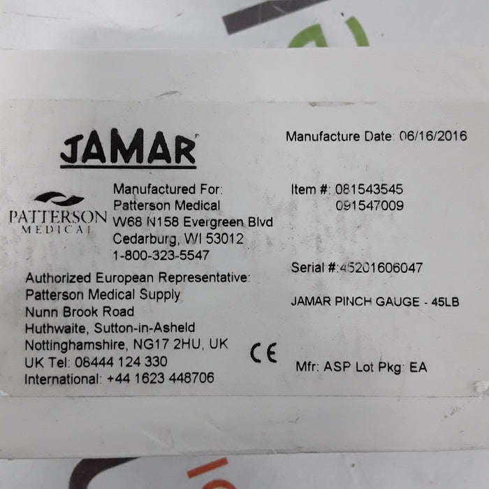 Jamar Jamar Hydraulic Pinch Gauge Diagnostic Exam Equipment reLink Medical